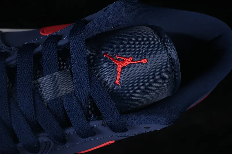 All categories Air Jordan Jordan series basketball shoes Air Jordan 1 Low G version pure original Air Jordan 1 Low AJ1 Joe 1 Patriot blue and red low-top cultural and leisure sports sneakers CZ8454-400